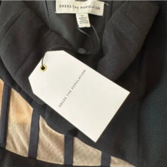 NWT Dress the Population Annel Asymmetric-Panel Strapless Corset - Size M - Picture 4 of 5